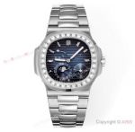 GR Factory Patek Philippe Nautilus Moonphase Stainless Steel Blue Ombre Replica Watch